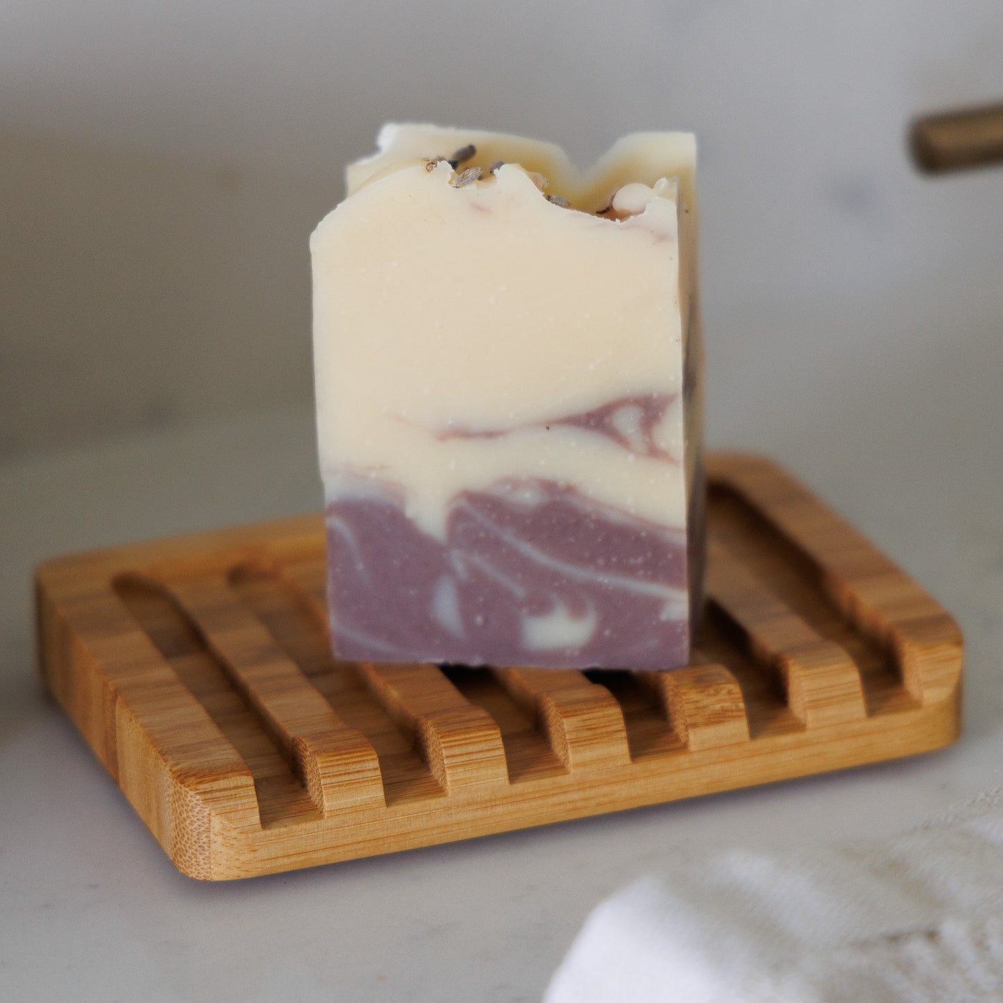 Bamboo Waterfall Self-Draining Soap Dish
