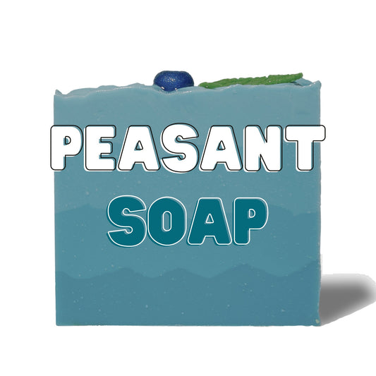 Cobalt and Cream Peasant Soap