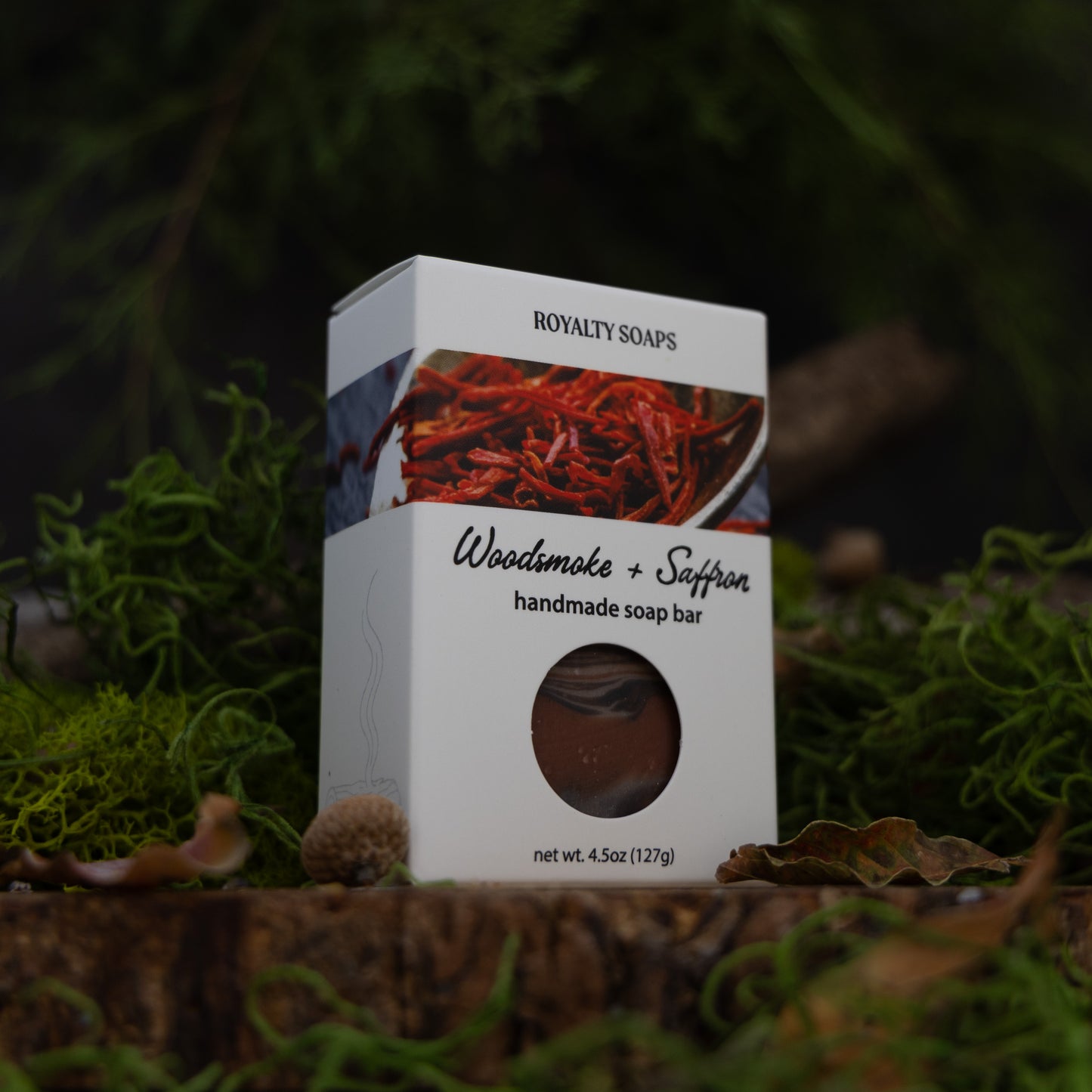 Woodsmoke + Saffron Artisan Soap