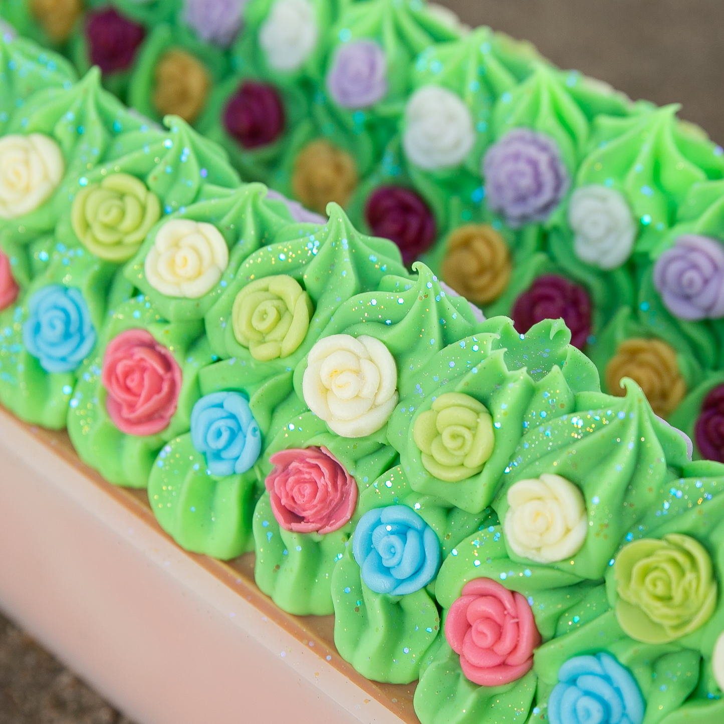 Flower Fields Frosted Soap