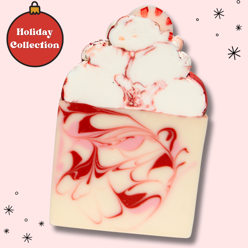 Peppermint Candy Frosted Soap