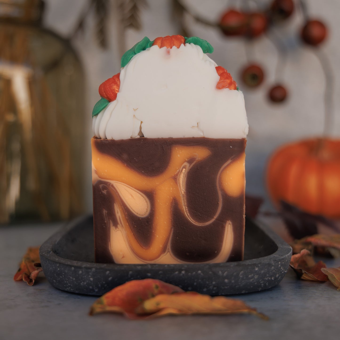 Pumpkin + Vanilla Frosted Soap