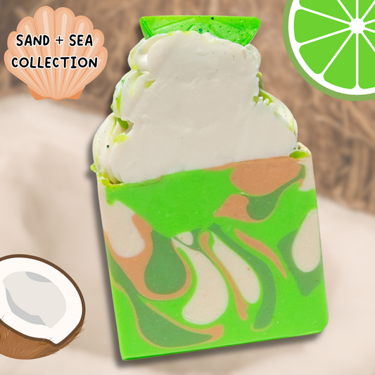 Coconut Lime Verbena Frosted Soap