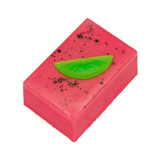Hot Pink Lime Glass Soap