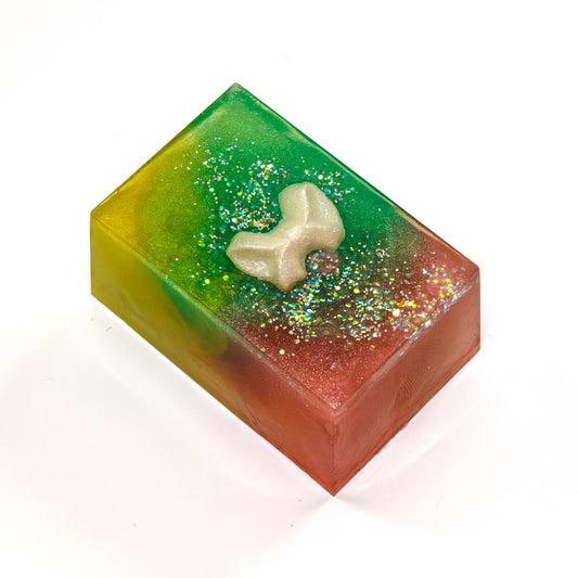 Honeydew Sparkle Glass Soap