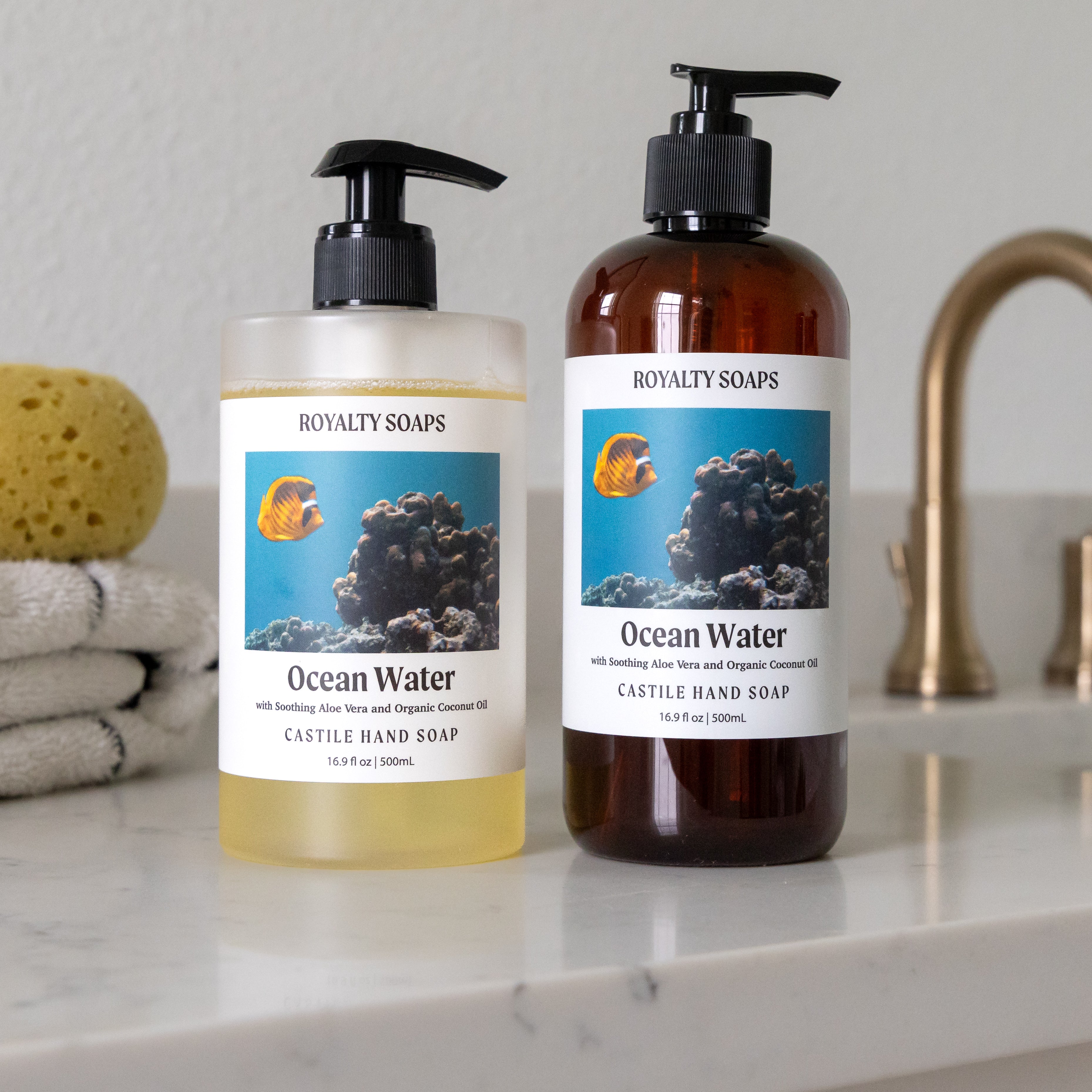 Ocean Water Castile Liquid Hand Soap – ROYALTY SOAPS