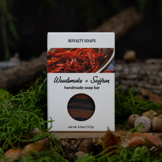 Woodsmoke + Saffron Artisan Soap