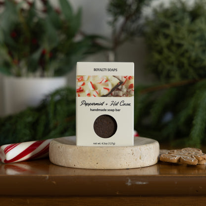 Peppermint + Hot Cocoa Artisan Soap