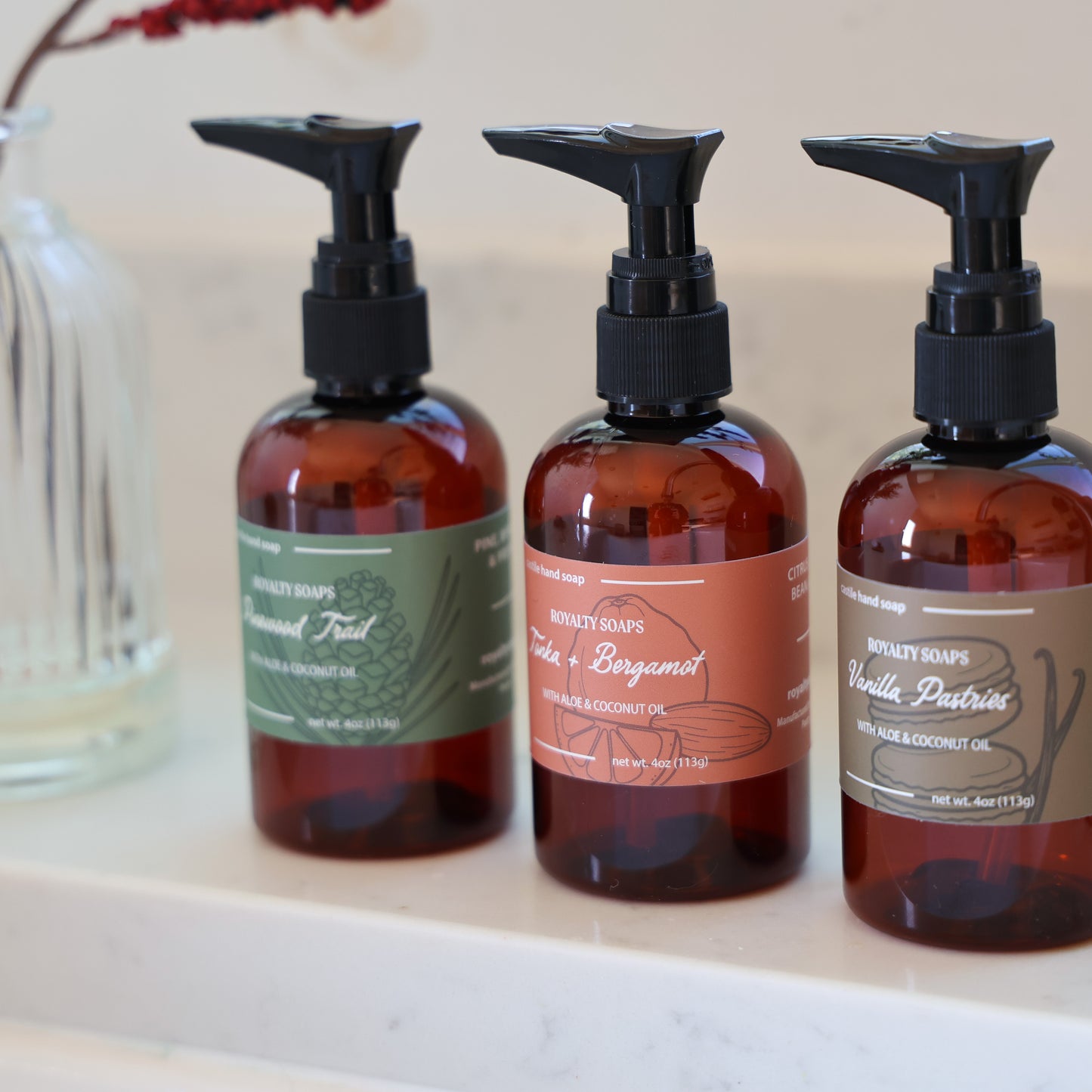 Tonka + Bergamot Castile Hand Soap