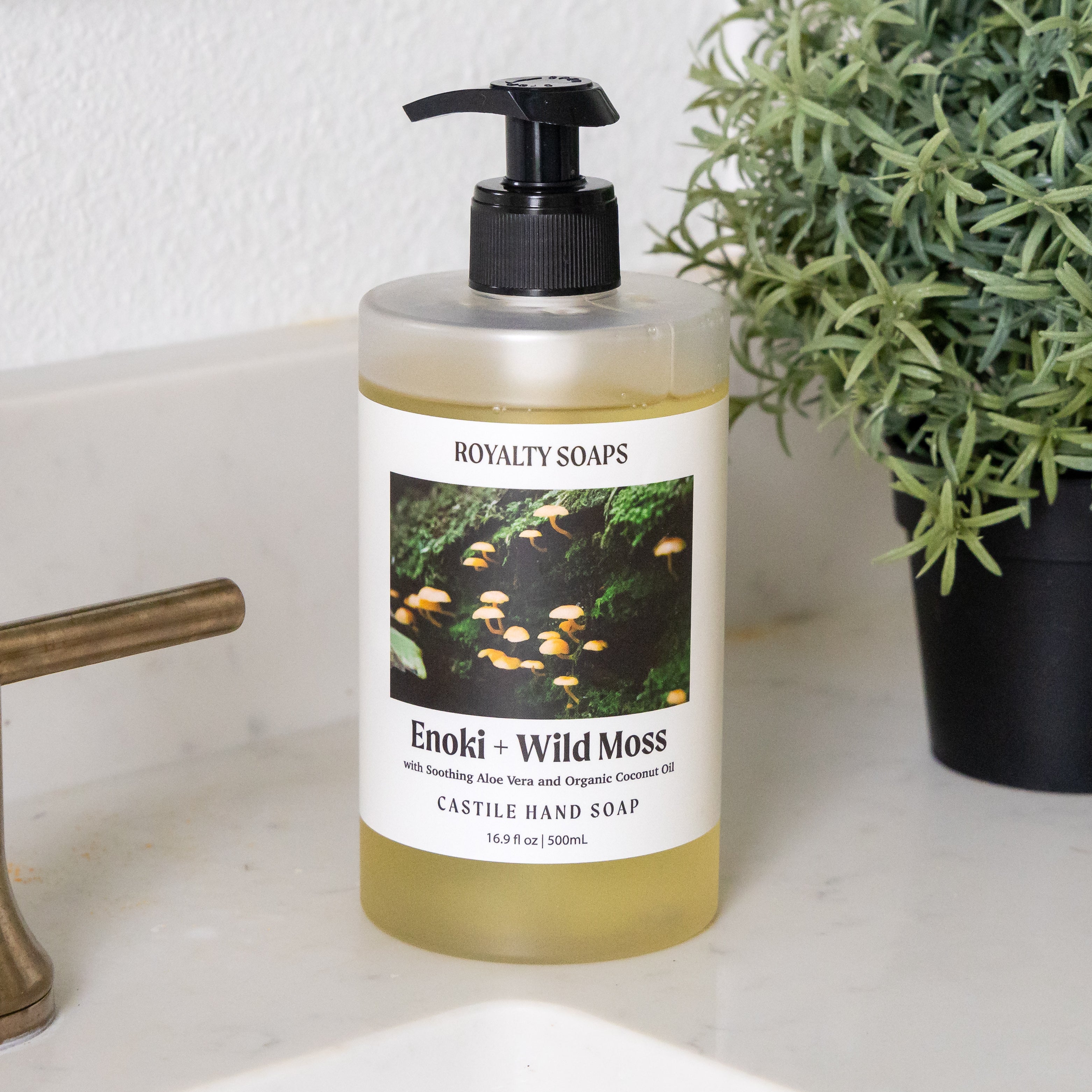Enoki + Wild Moss Castile Liquid Hand Soap – ROYALTY SOAPS