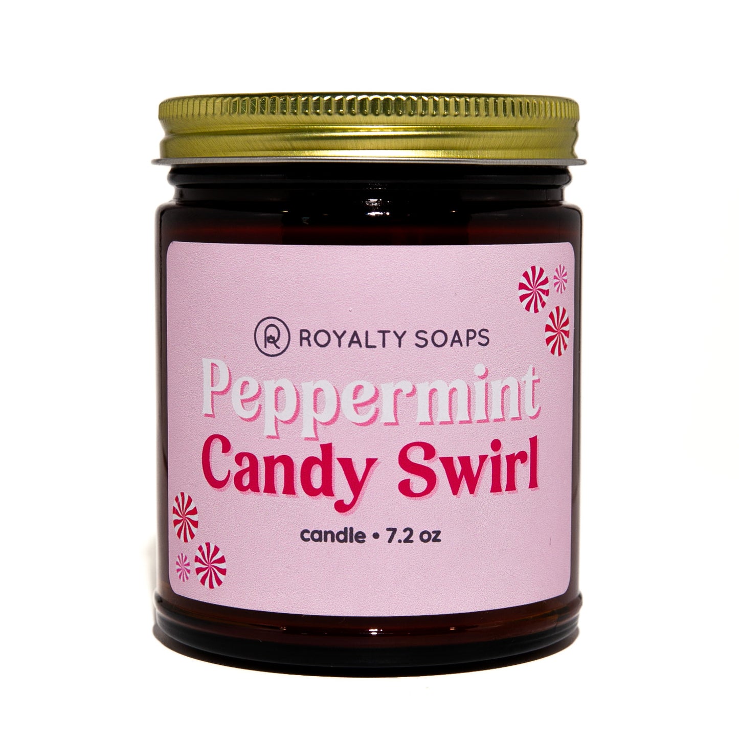Peppermint Candy Swirl Soy Candle