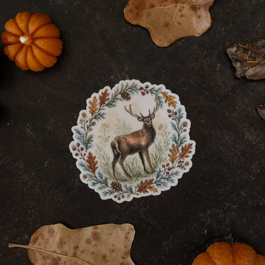 Woodland Stag Sticker