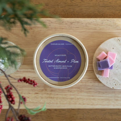 Toasted Almond + Plum Wax Melt