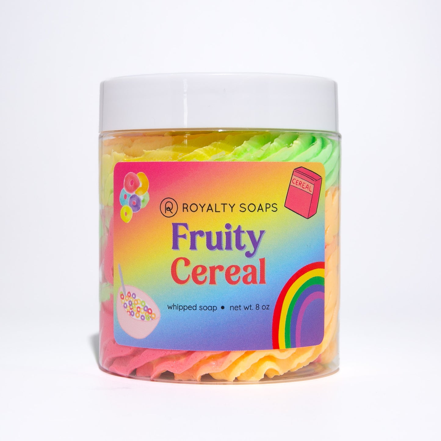 Fruity Cereal 8oz Whipped Soap