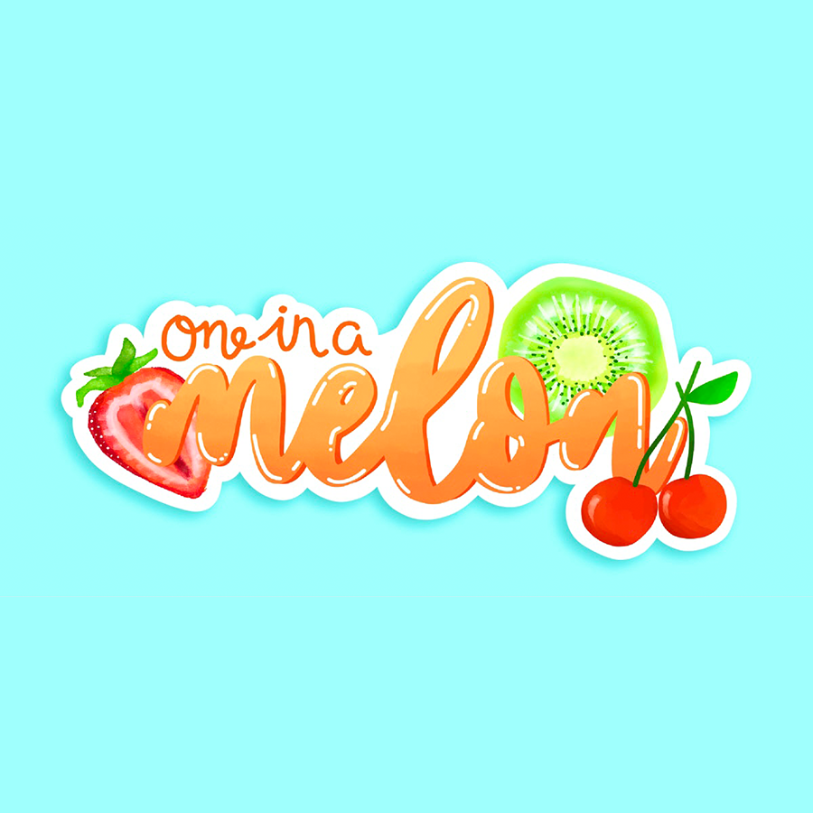🍉 One in a Melon Sticker 🍉