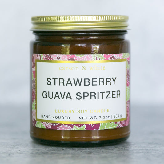 Strawberry Guava Spritzer Soy Candle / Botanical
