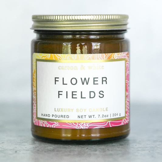 Flower Fields Soy Candle / Botanical